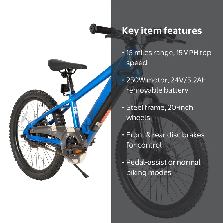 Joystar Electric Bike for Teenagers, 250W Brushless Motor, 15