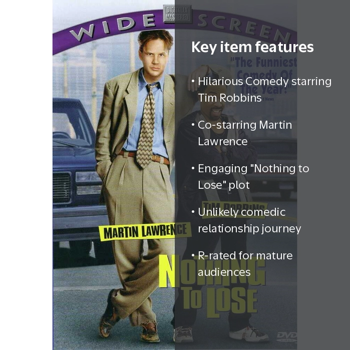 Walt Disney Video - Nothing to Lose Comedy Movie (DVD) Starring