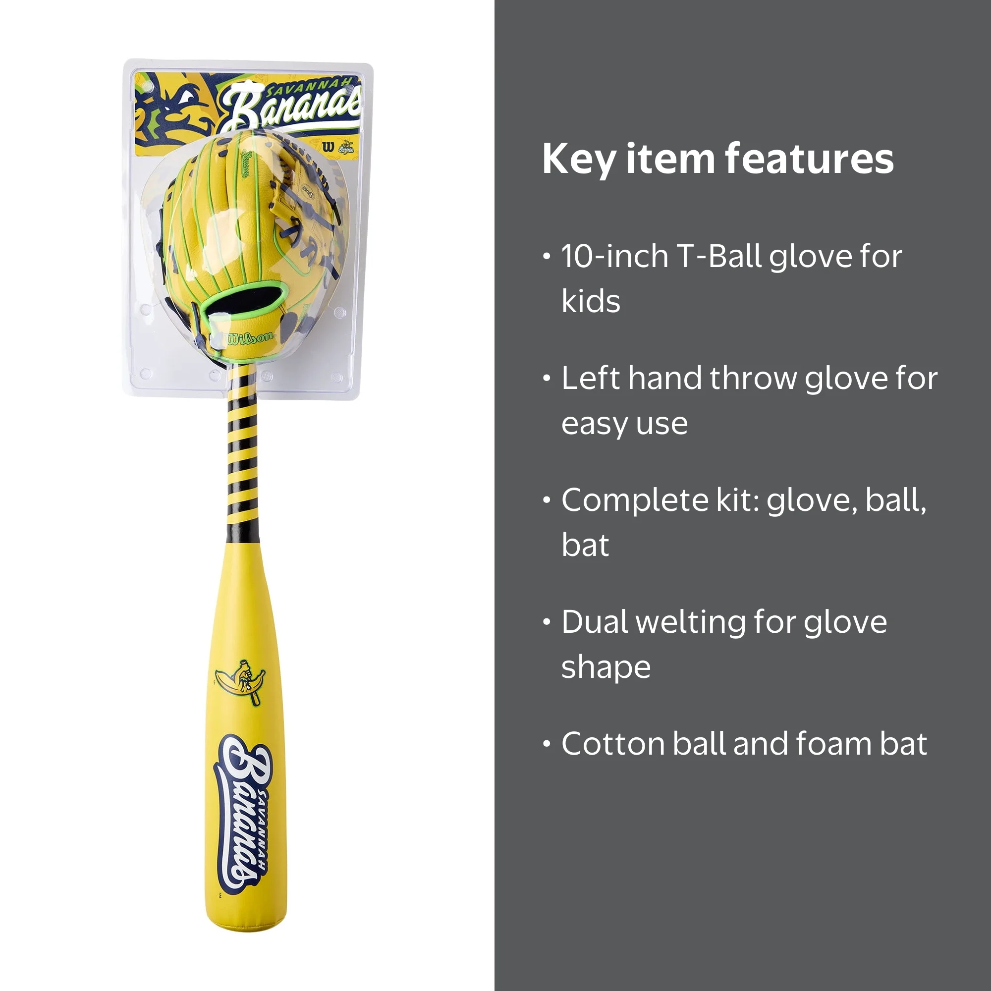 ばばな Wilson 2026 Savannah Bananas™ A200® 10” Glove, Ball & Bat Kit