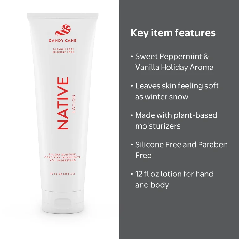 Native, Hand and Body Lotion, Candy Cane, 12 fl oz - Walmart.com