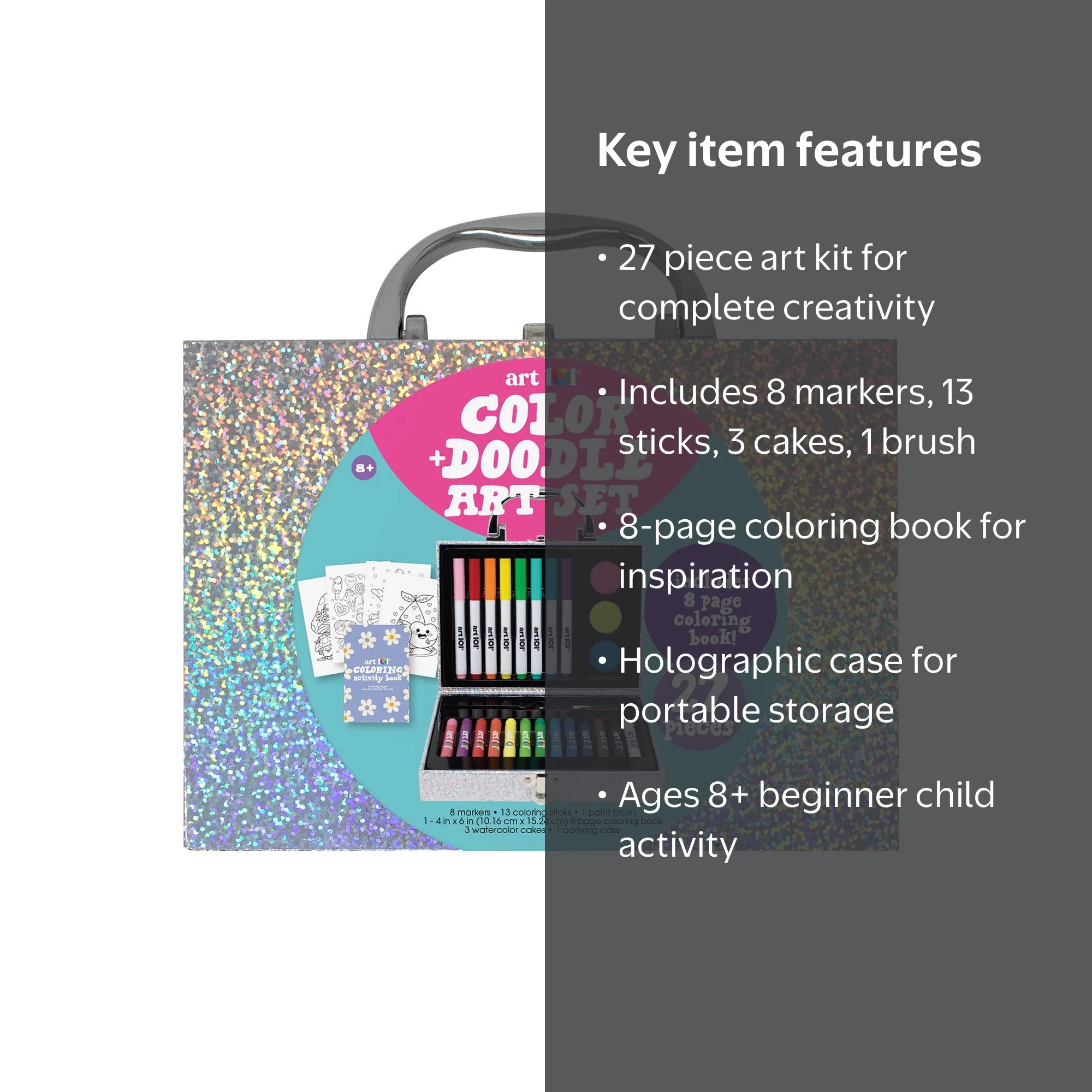 Art 101 Color & Doodle Art Set 27 pcs for Child 8+ - Walmart.com