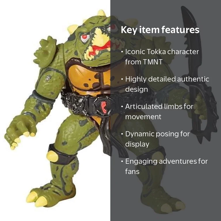 Toko ★ Playmates Move Star Villains Teen Tokka Action Figure, Green