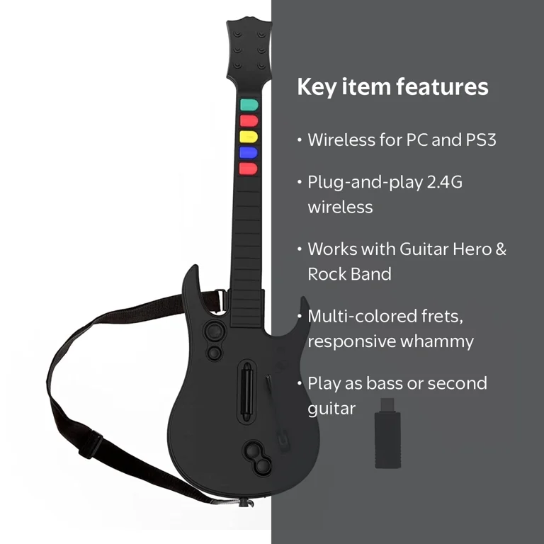 rock band guitar wireless walmart guitar hero ps4