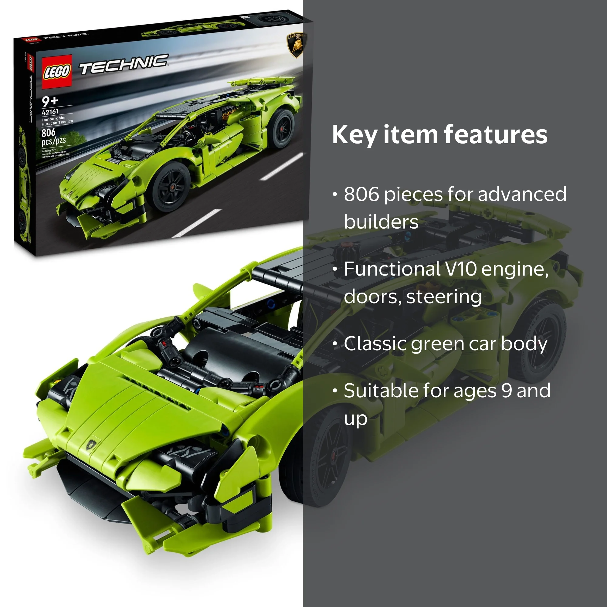 LEGO Technic Lamborghini Huracán Tecnica 42161 Sports Car Building