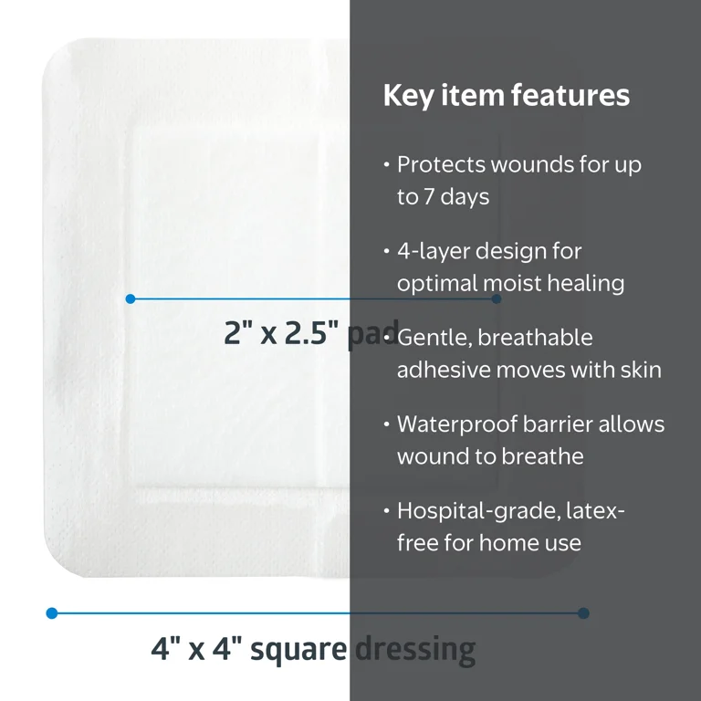 Medline Stratasorb Sterile, Composite Dressing with Non-Adherent
