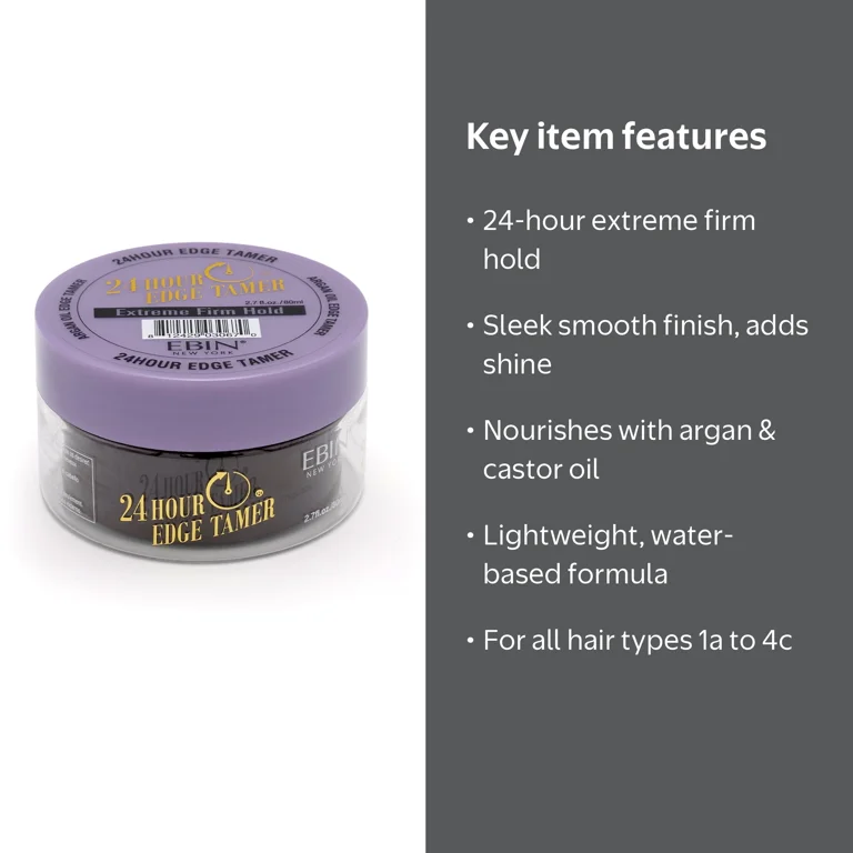 EBIN NEW YORK, 24 Hour Edge Tamer, 2.7oz, Extreme Firm Hold