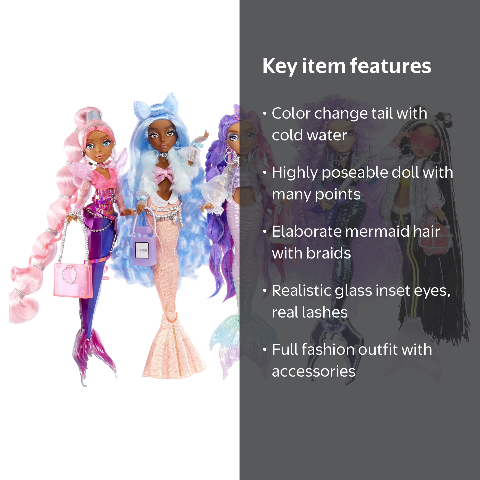 Mermaid♡様 Mermaze Mermaidz™ Kishiko™ Color Change Fashion Doll with