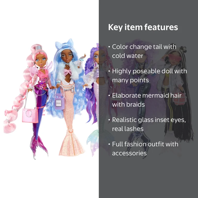 MermaidMotel専用 Mermaze Mermaidz™ Kishiko™ Color Change Fashion Doll with