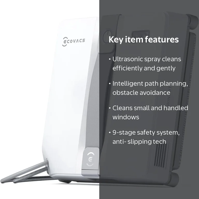 ECOVACS, Window Cleaning Robot, Compact, Intelligent Path Planning