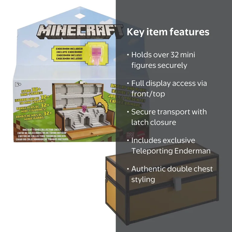 Minecraft, Collector Case, Holds 32+ Minis with Teleporting