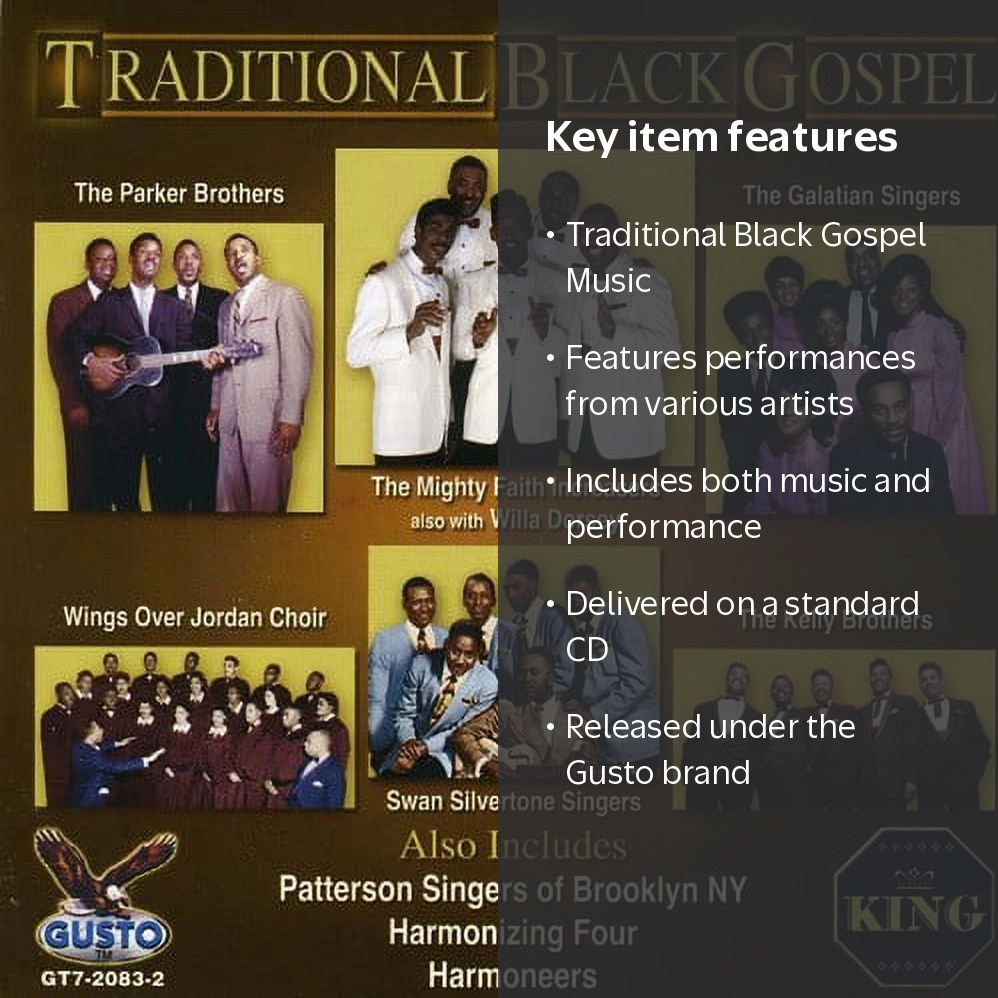 Unbranded, Music & Performance, Traditional Black Gospel CD
