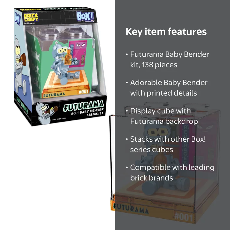Brickcraft Futurama Baby Bender Box! Collectible Building Kit (138
