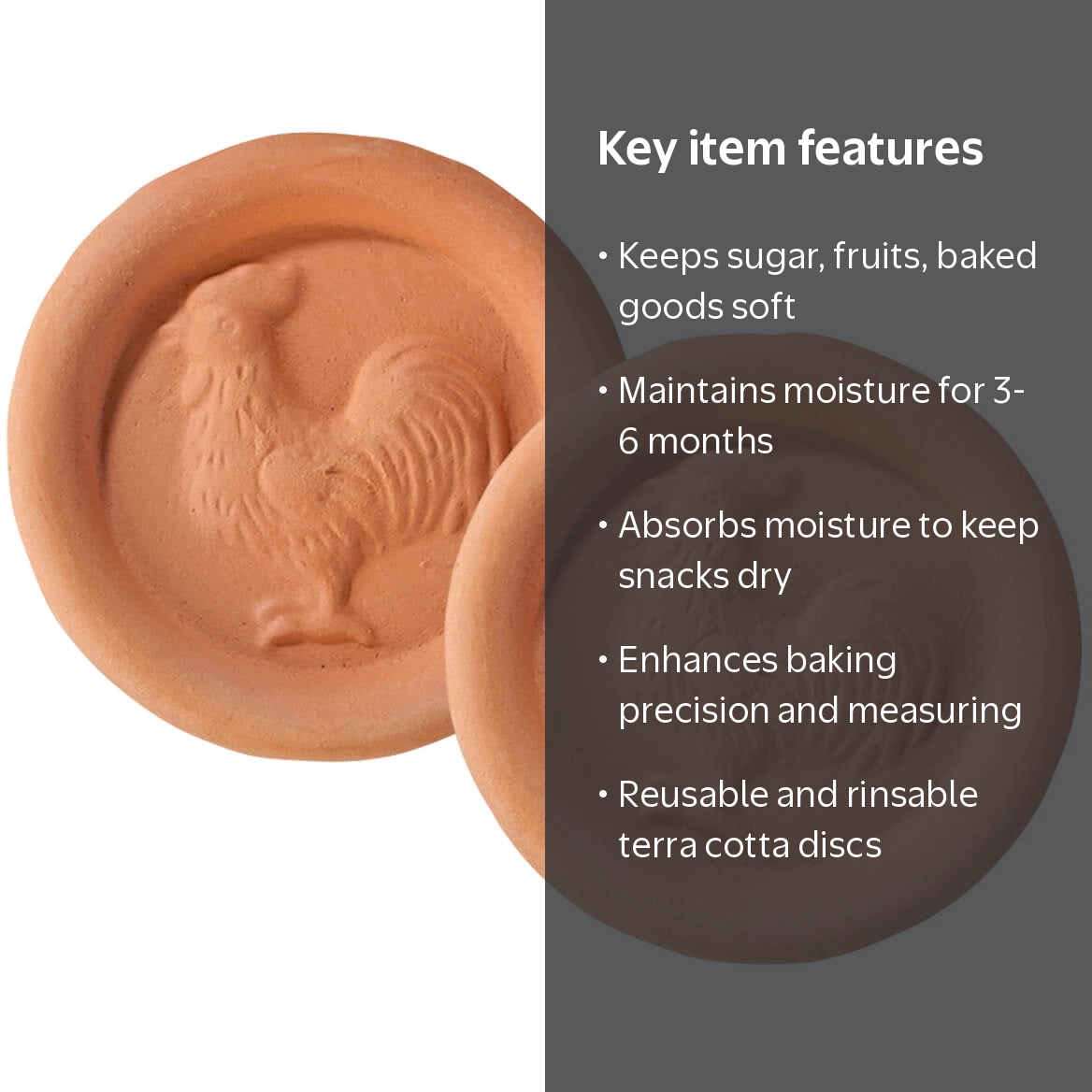 Fox Valley Traders Brown Sugar Preserver, Reusable Terra Cotta