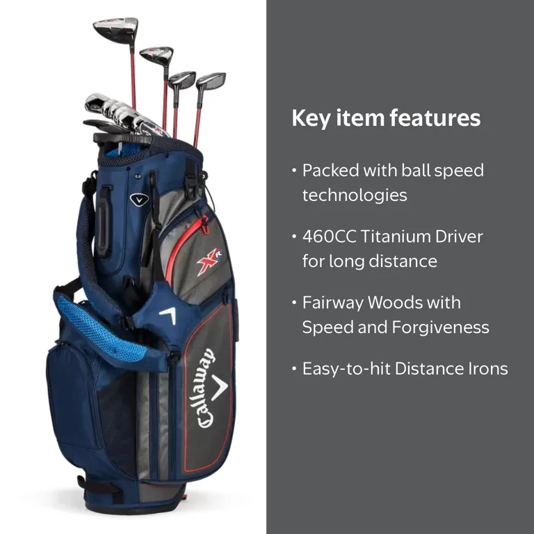 Callaway XR Golf Set with Drivers & Irons - RH Stiff Steel Shaft