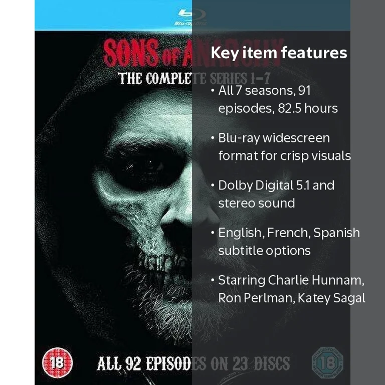 Sons of Anarchy: Complete Set 1-7 (Blu-ray), Box Set, Action