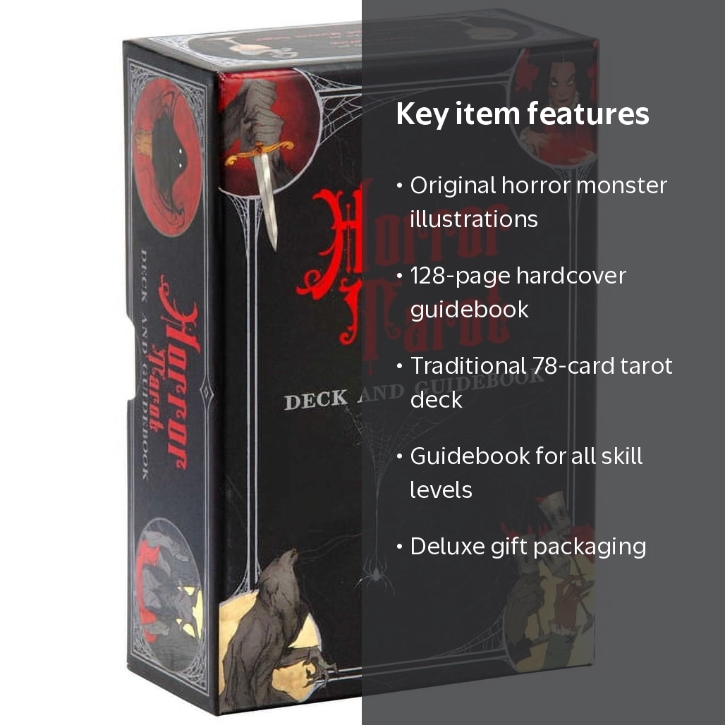 Horror Tarot Deck and Guidebook, (Hardcover) - Walmart.com