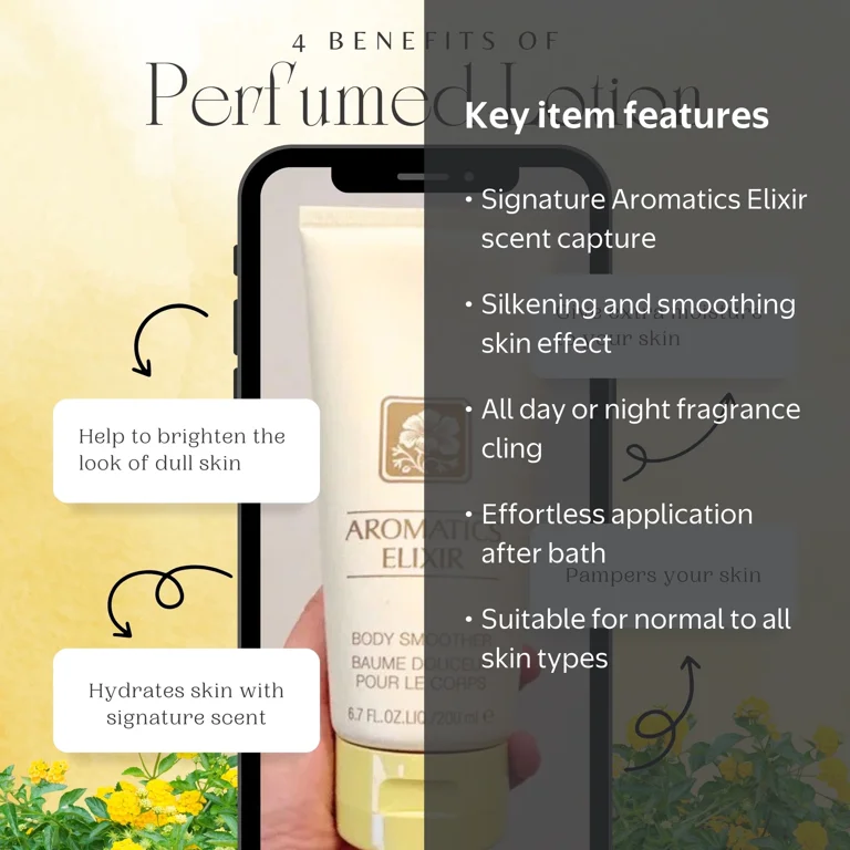Clinique Aromatics Elixir, Moisturizing Body Smoother Lotion for