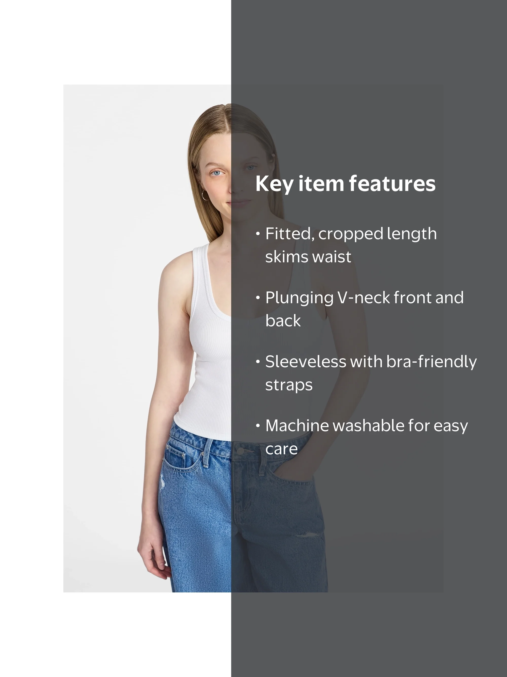 No Boundaries Cropped V-Neck Tank Top, Women's XXS-XXL - Walmart.com