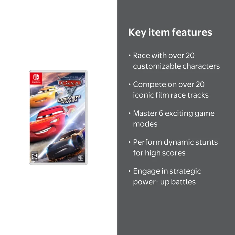 Disney's Cars 3: Driven to Win - Championship Racing Game with
