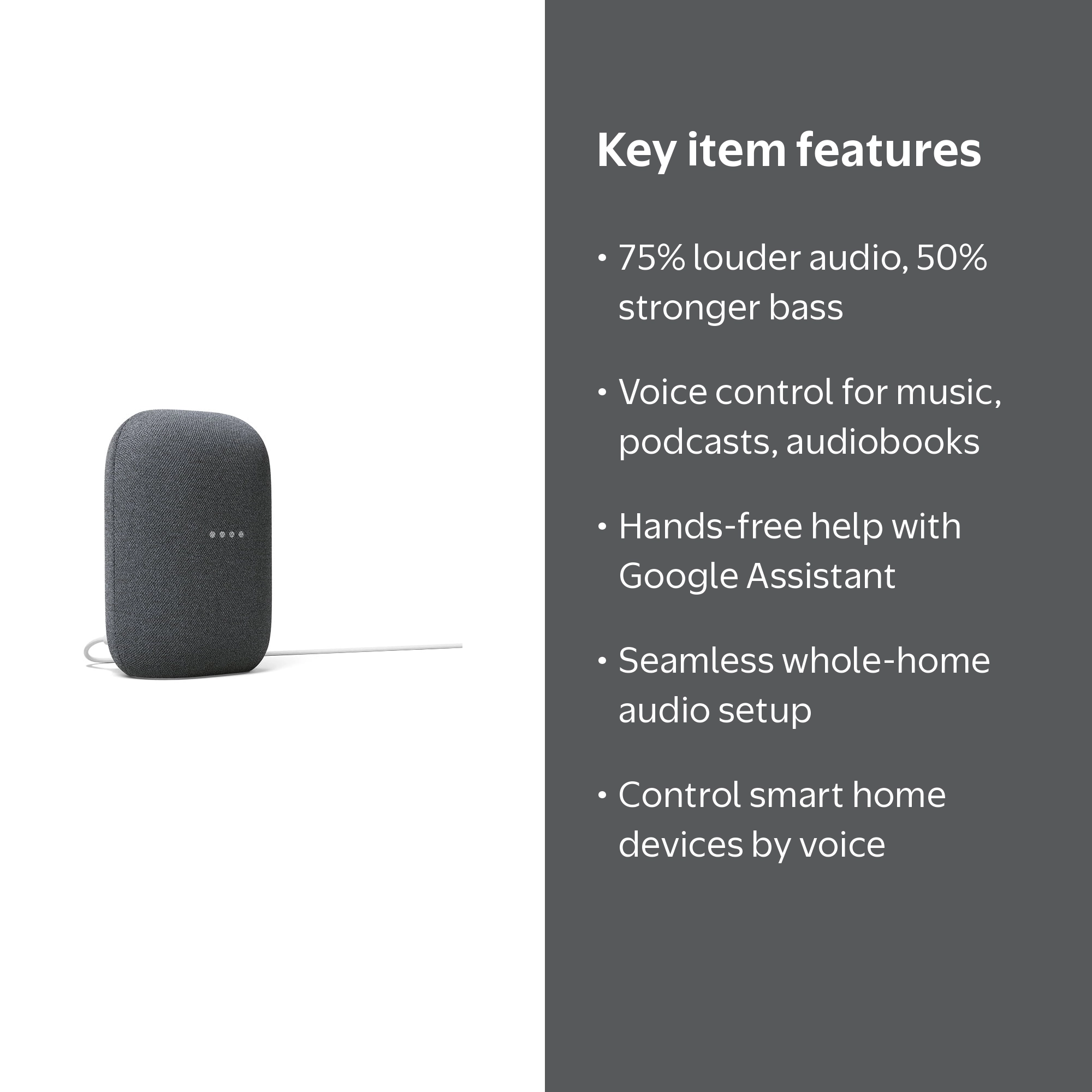 Google Nest Audio(チャコール) Google Nest Audio GOOGLE Greentoe