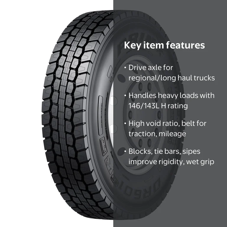 Prinx DR601 11R22.5 146/143L H Commercial Tire - Walmart.com