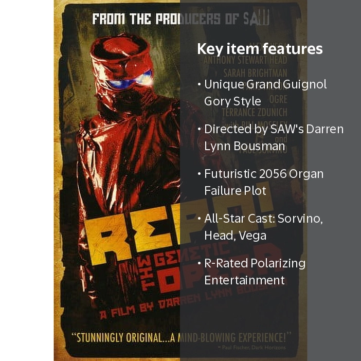 Lionsgate Home Entertainment, Movie, Repo the Genetic Opera, R