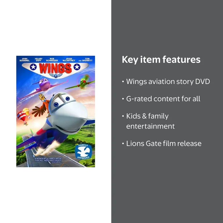 Wings (DVD), Lions Gate, Kids & Family - Walmart.com