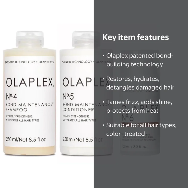 Olaplex No 4 Bond Maintenance Shampoo and No 5 Bond Maintenance