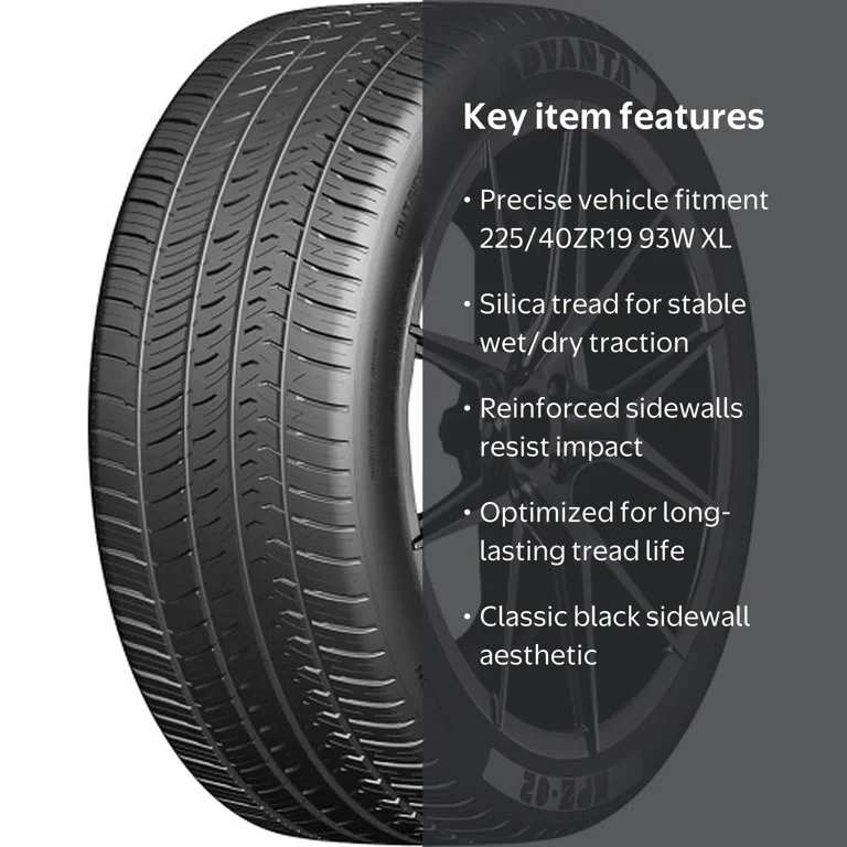 セール中さん専用　apex Advanta HPZ-02 Performance 225/40ZR19 93W XL Passenger Tire