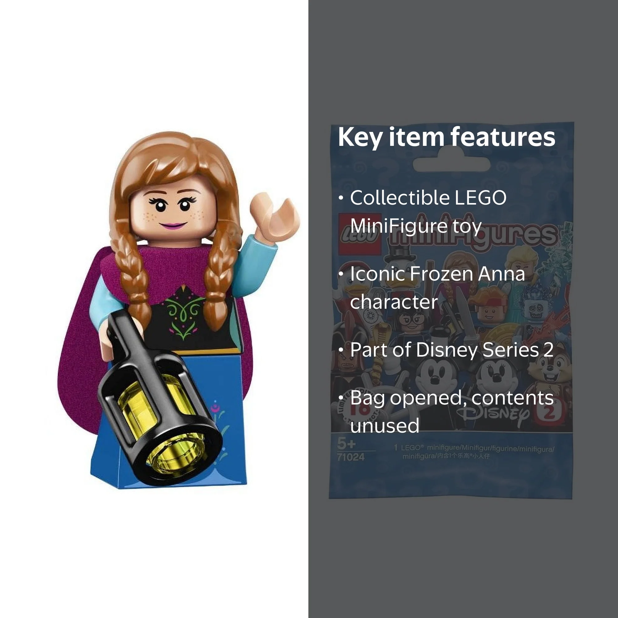 Disney LEGO Series 2 Frozen Anna MiniFigure 71024 - Walmart.com