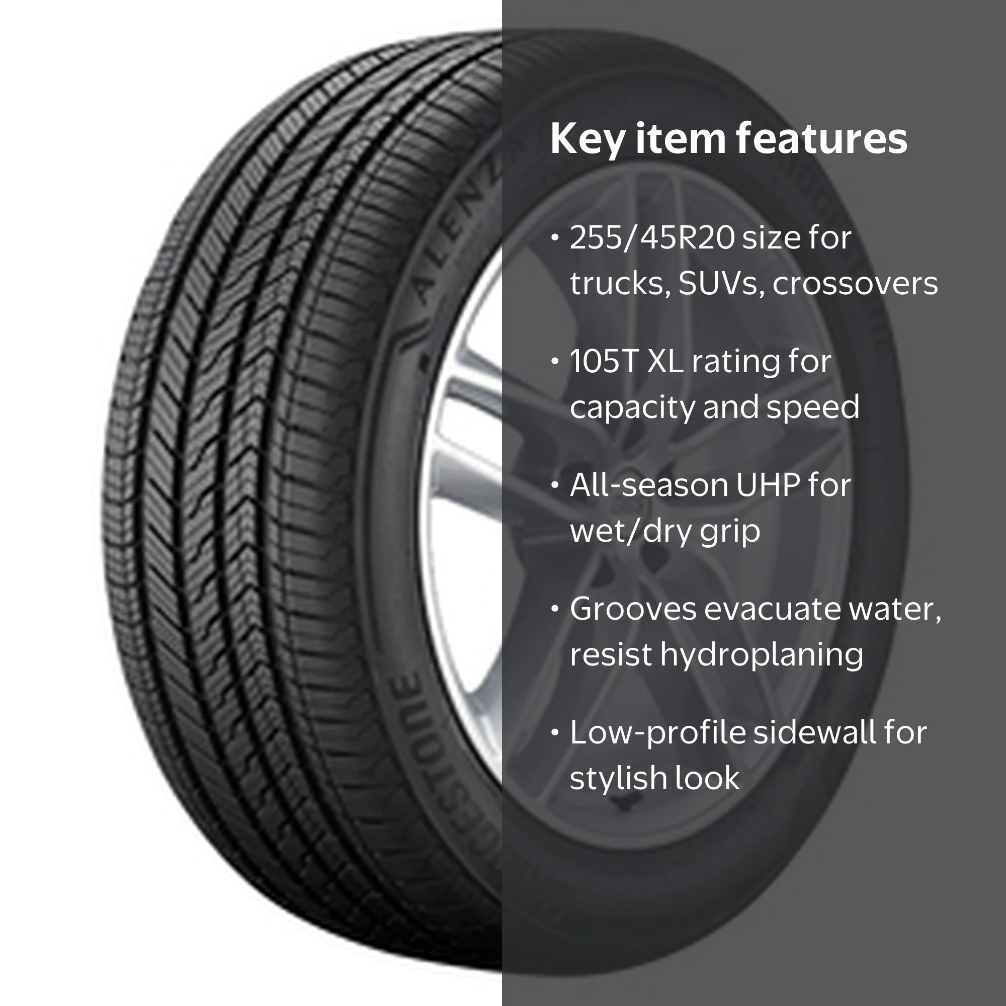 Bridgestone Alenza Sport A/S UHP All Season 255/45R20 105T XL