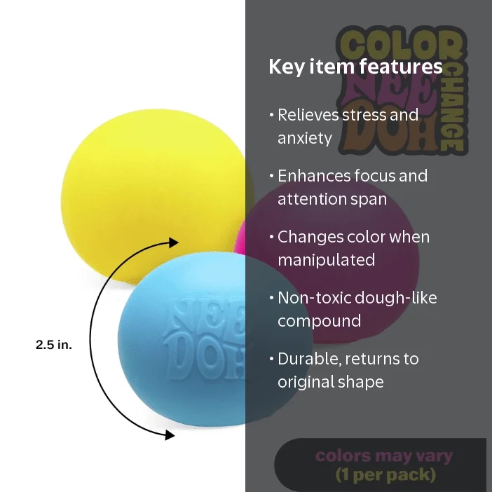 NeeDoh Color Change Fidget Stress Ball - Walmart.com