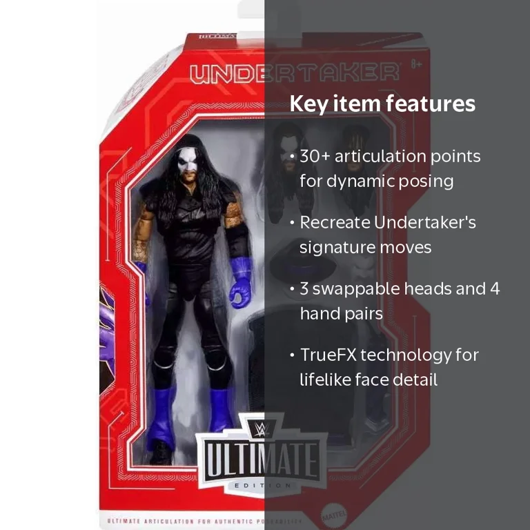 WWE Wrestling Legends Undertaker Action Figure [Mask & Purple