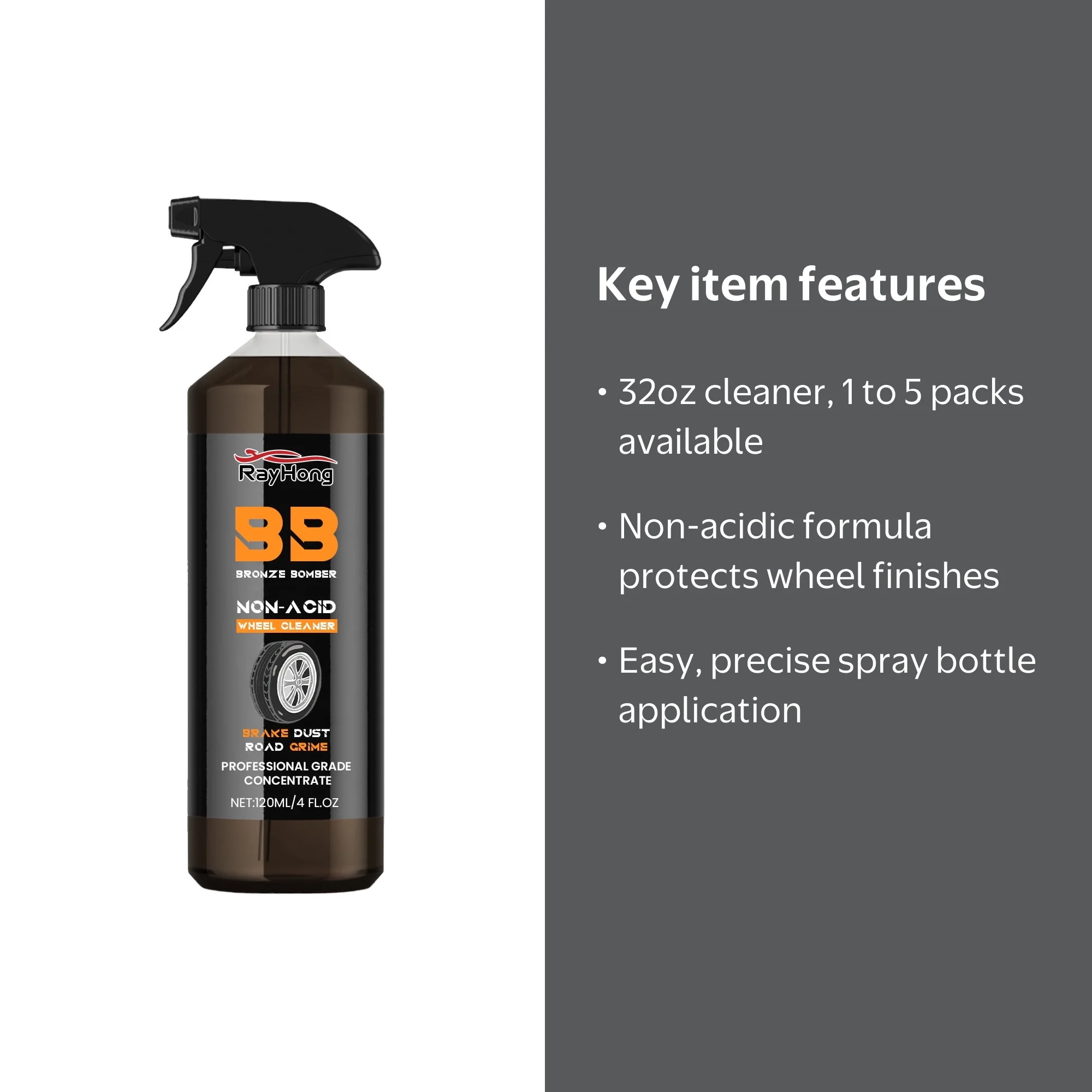 Secret Labs Non-Acid Bronze Bomber Wheel Cleaner, Chrome Cleaning