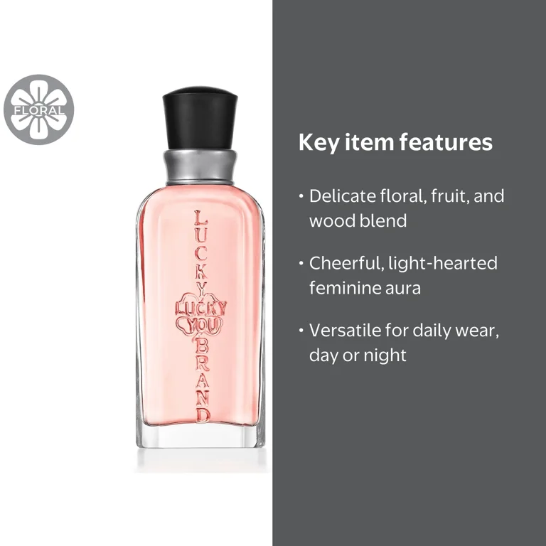 Lucky Brand Women's Eau De Toilette, Lucky You Perfume, Delicate