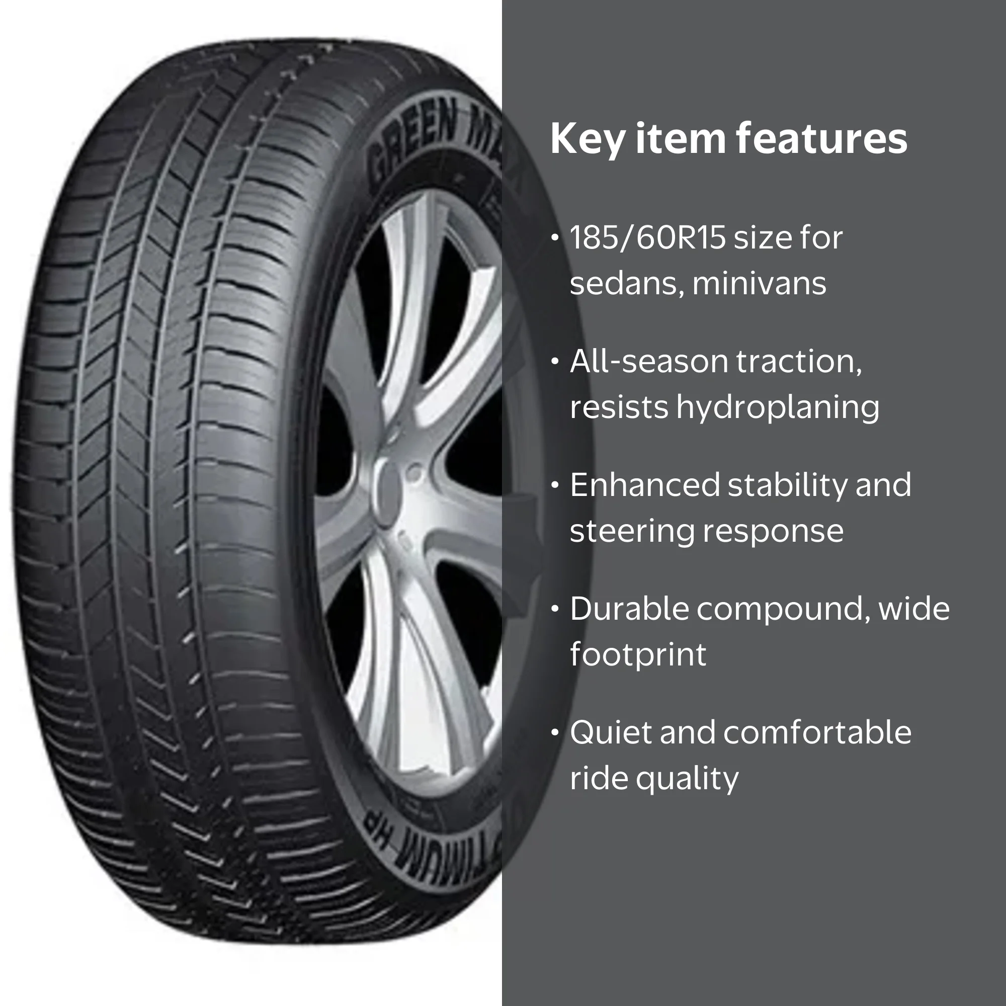 Green Max Optimum HP All Season 185/60R15 84H Passenger Tire