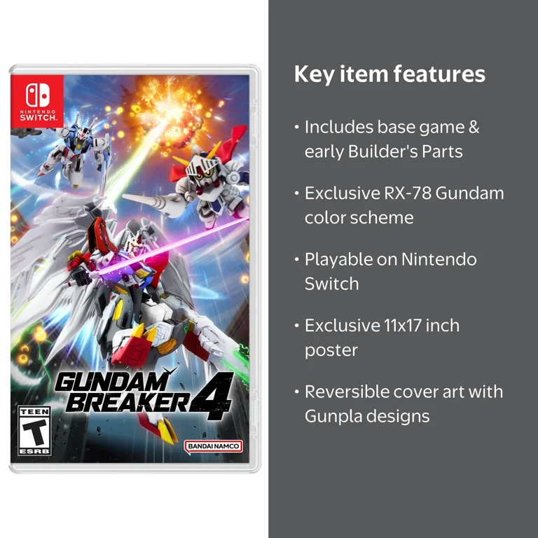 Gundam Breaker 4 Launch Edition, Nintendo Switch - Walmart.com