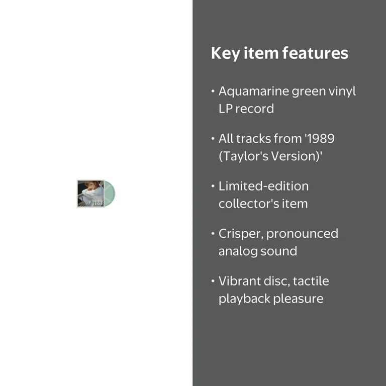 Taylor Swift - 1989 (Taylor's Version) [Aquamarine Green Colored