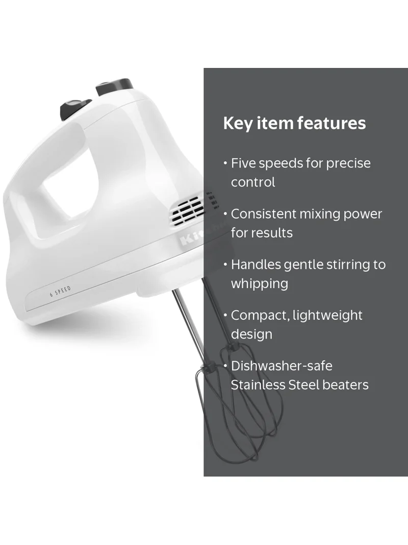 KitchenAid, Hand Mixer, Model KHM512, 5-Speed White - Walmart.com