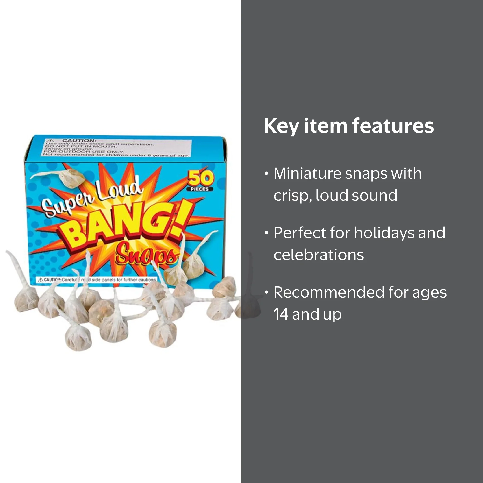 Nicky Bigs Novelties 1000 Bang Party Snaps Snap Pop Pop Snapper