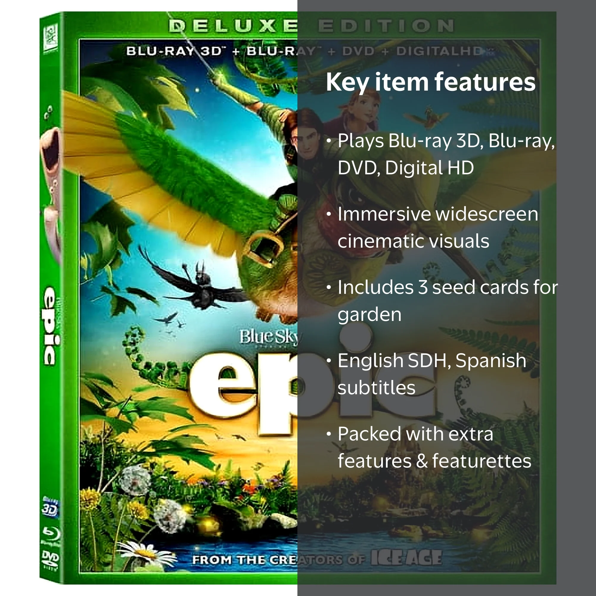 Epic Deluxe Edition - 3D Blu-ray, DVD, Digital HD, Widescreen