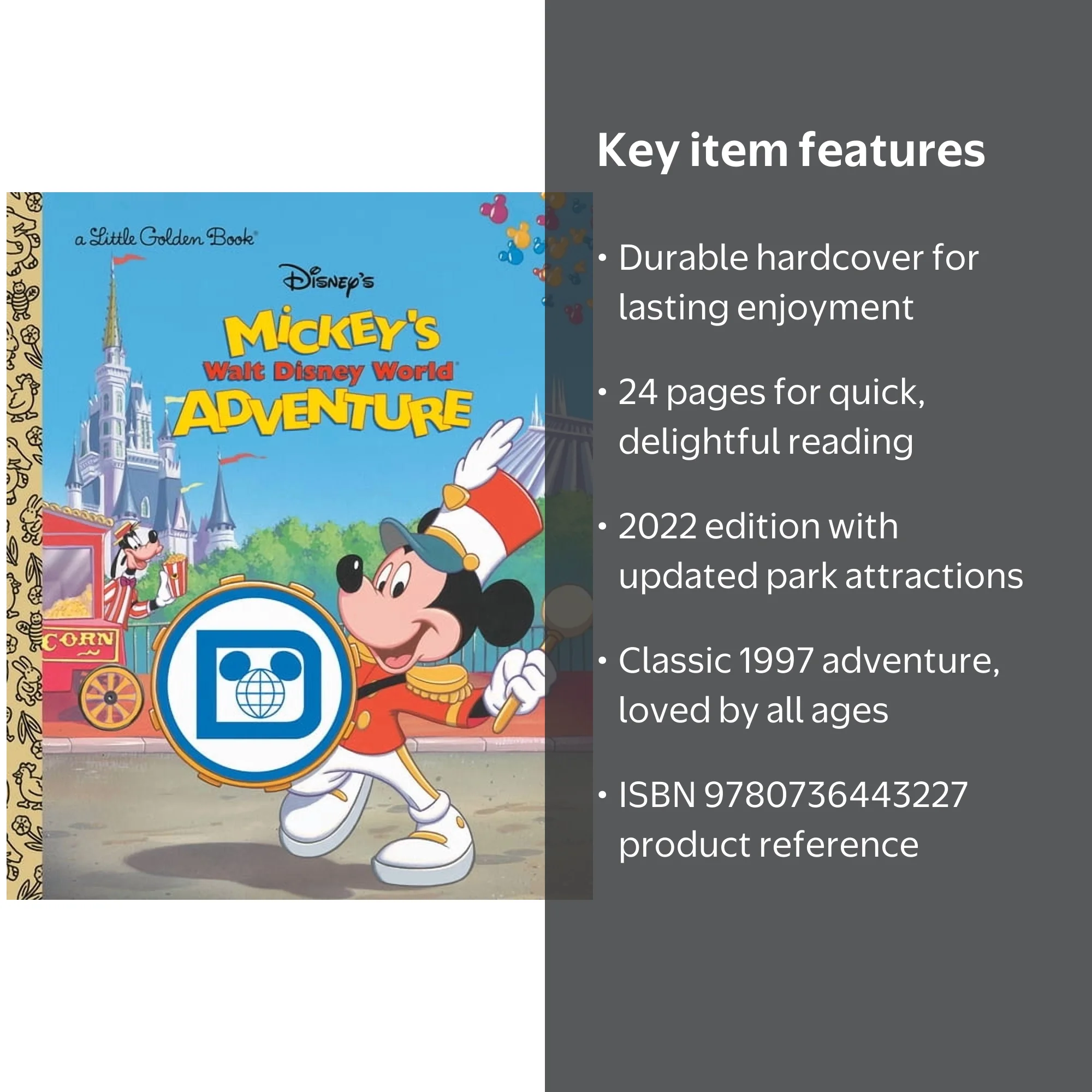 Cathy Hapka Little Golden Book Mickey's Walt Disney World