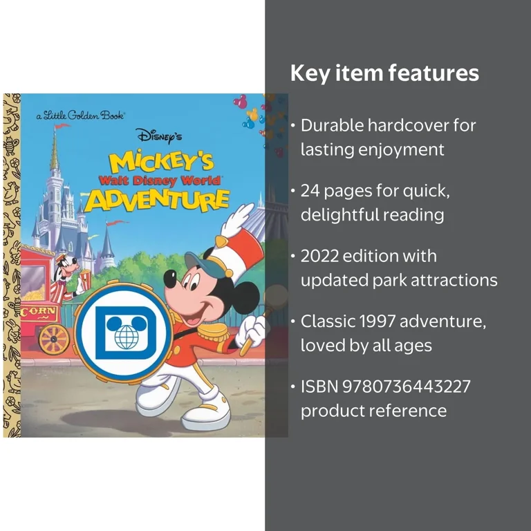 Cathy Hapka Little Golden Book Mickey's Walt Disney World