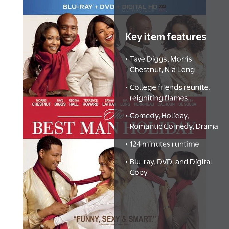 The Best Man Holiday (Blu-ray + DVD + Digital Copy) - Walmart.com
