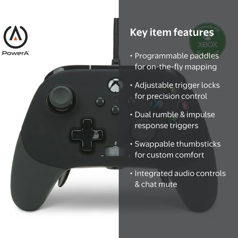 PowerA FUSION Pro 2 Wired Controller for Xbox Series X|S - Black