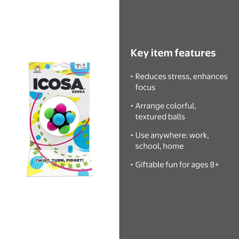 Brainwright, Fidget Game, Icosa Sensa The Atomic Fidget Ball