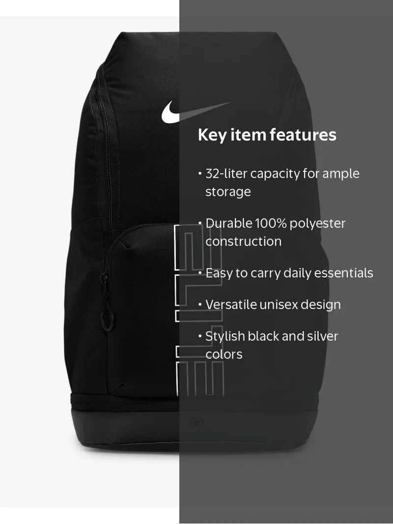 crossbody travel day bags Daily Bag with 4 liter Capacity Lunar Ash liter carry Signature Rivets Size:TSSEA350 Nike Commuter Elite Backpack