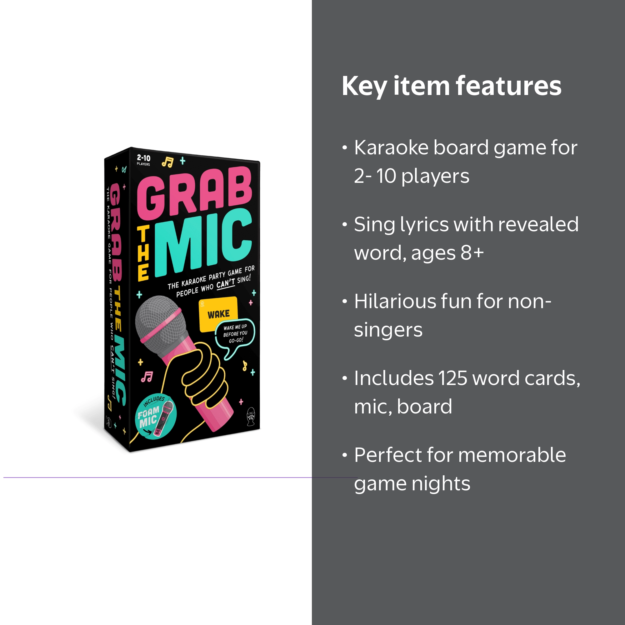 Lucky Egg Family Karaoke Board Game Grab the Mic 2025 Edition