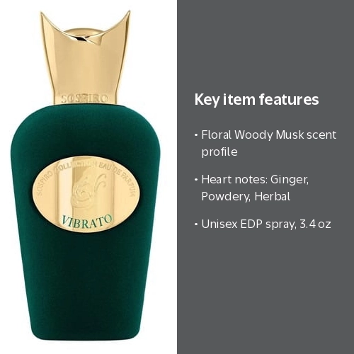 Sospiro Unisex Vibrato EDP Spray 3.4 oz Fragrances 3700583501396