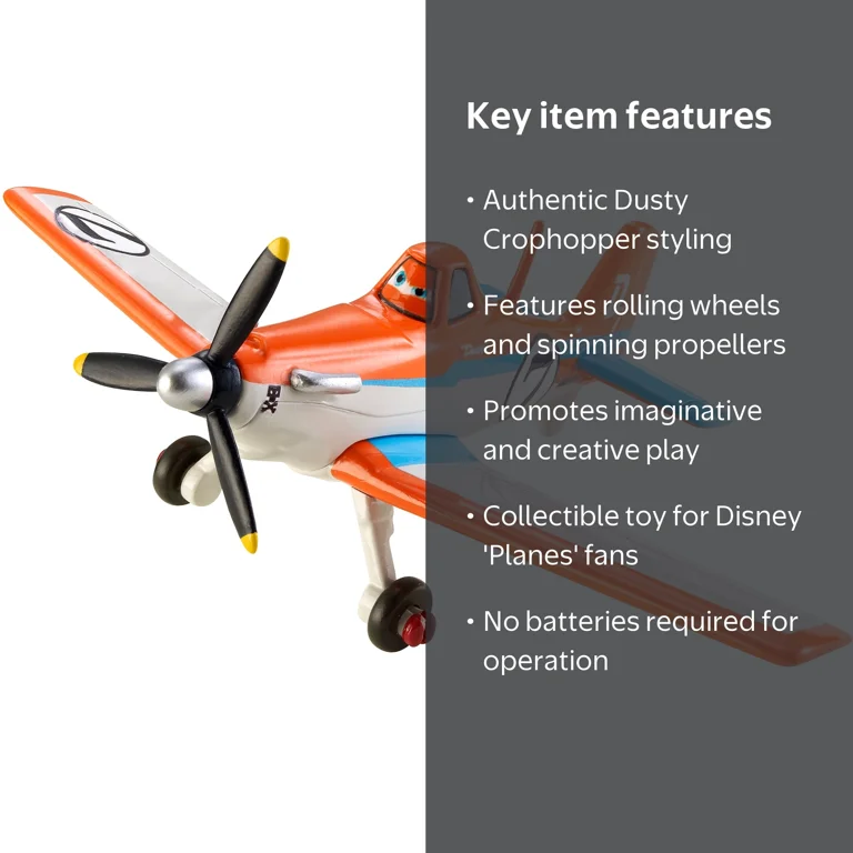 Disney Planes Racing Dusty Crophopper Die-Cast Plane - Walmart.com